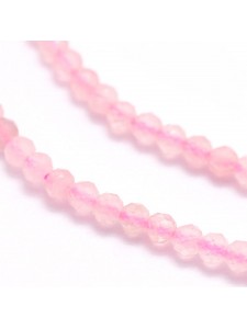 Rose Quartz 2mm RD facted ~223 beads