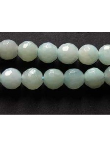 Amazonite (green) 6mm RD faceted 15in