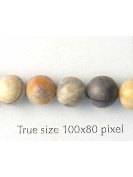 Semi-precious Bead 8mm Picasso Jasper