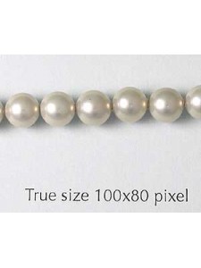 Shell Pearl 6mm Light Grey 16in