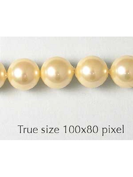Shell Pearl 8mm Light Gold 16in