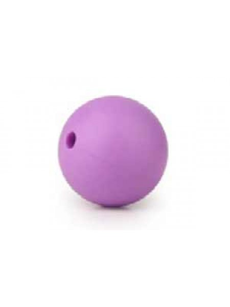 Silicone Round Bead 9mm 20pcs Med Purple
