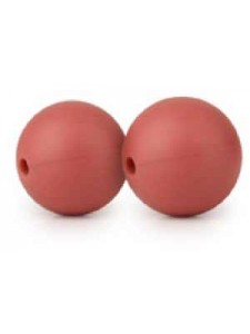 Silicone Round Bead 9mm 20pcs Maroon