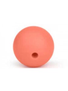 Silicone Round Bead 9mm 20pcs Salmon