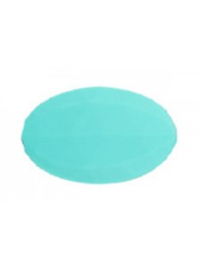 Silicone Flat Oval 40x25x9mm 5pcs Turquo