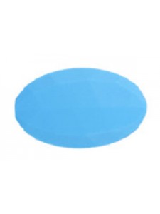 Silicone Flat Oval 40x25x9mm 5pcs Skyblu