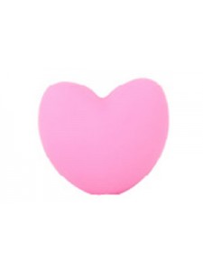 Silicone Heart 20x17x13mm 10pcs Pink