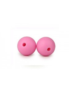 Silicone Bead Round 12mm 20pcs Pink