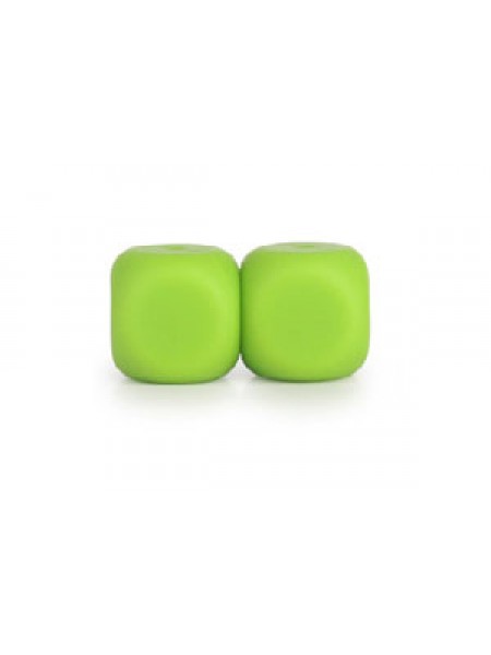 Silicone Dice Bead 16mm 10pcs Chartreuse