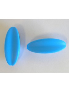 Silicone Starfruit 30x10mm 15pcs Skyblue