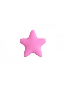 Silicone Star Bead 45mm 4pcs Pink