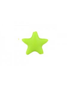 Silicone Star Bead 45mm 4pcs Chartreuse