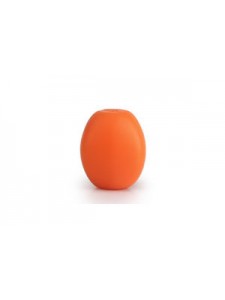 Silicone Bead Olive 20x17mm 10pcs Orange