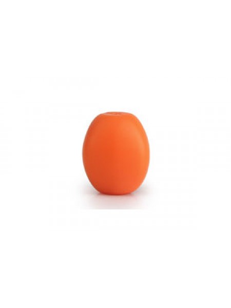 Silicone Bead Olive 20x17mm 10pcs Orange