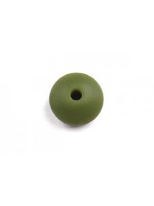 Silicone Lentil 12x7mm 20pcs Army Green