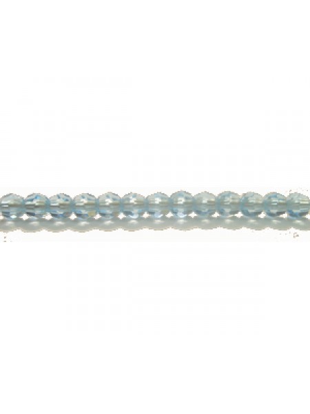 Swar Round Bead 3mm Aquamarine