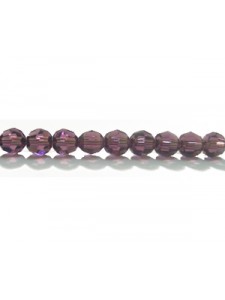 Swar Round Bead 4mm Amethyst