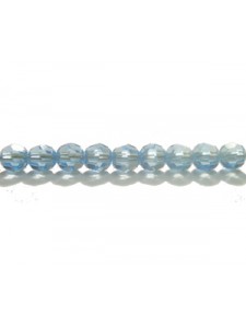 Swar Round Bead 4mm Aquamarine