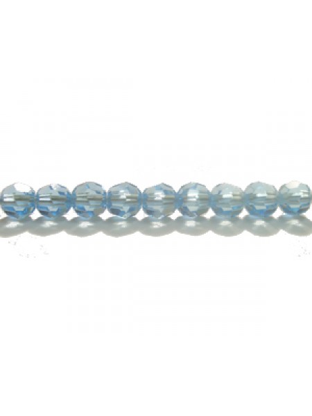 Swar Round Bead 4mm Aquamarine