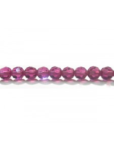 Swar Round Bead 4mm Fuchsia