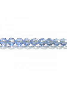 Swar Round Bead 4mm Light Sapphire