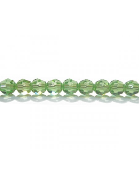 Swar Round Bead 4mm Peridot