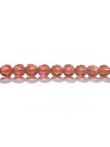 Swar Round Bead 4mm Padparadscha