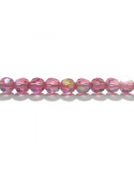 Swar Round Bead 4mm Rose AB