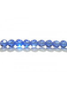 Swar Round Bead 4mm Sapphire