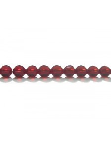 Swar Round Bead 4mm Siam Red