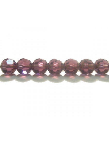 Swar Round Bead 5mm Amethyst