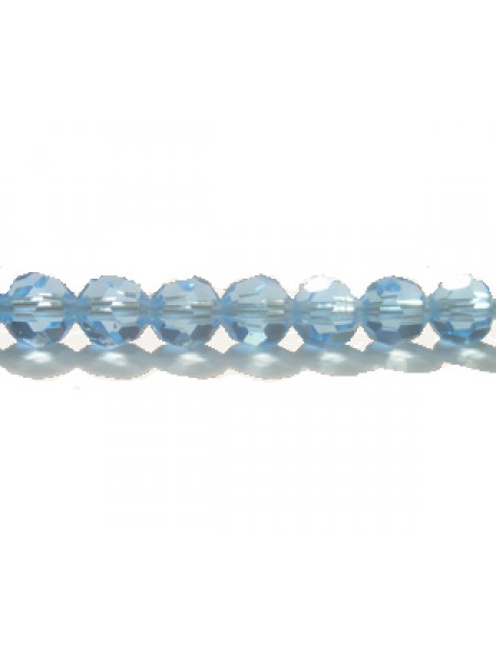 Swar Round Bead 5mm Aquamarine