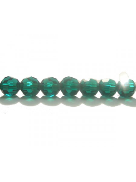 Swar Round Bead 5mm Emerald