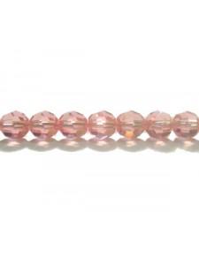 Swar Round Bead 5mm Light Rose