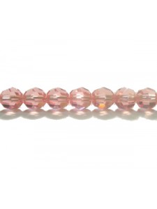 Swar Round Bead 5mm Light Rose