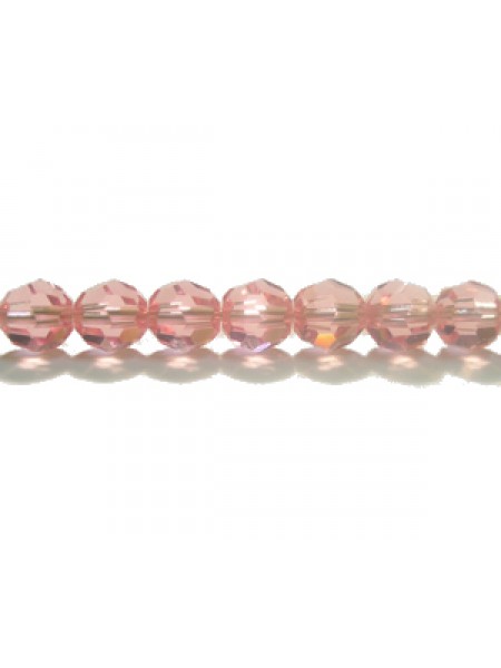 Swar Round Bead 5mm Light Rose