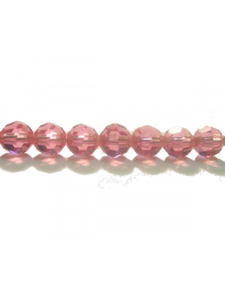 Swar Round Bead 5mm Rose