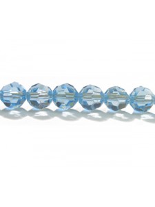 Swar Round Bead 6mm Aquamarine