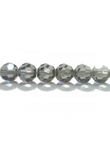 Swar Round Bead 6mm Black Diamond