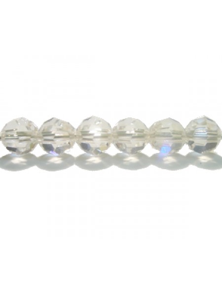 Swar Round Bead 6mm Clear