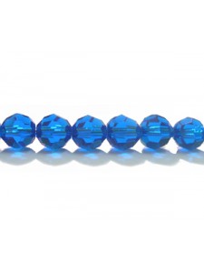 Swar Round Bead 6mm Capri Blue