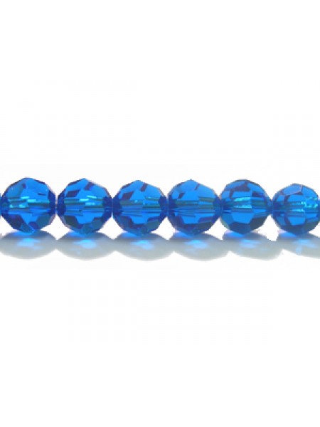 Swar Round Bead 6mm Capri Blue