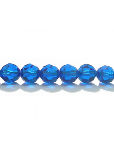 Swar Round Bead 6mm Capri Blue