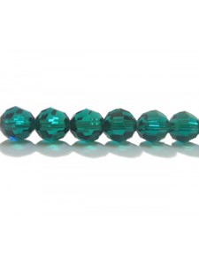 Swar Round Bead 6mm Emerald