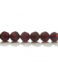 Swar Round Bead 6mm Garnet