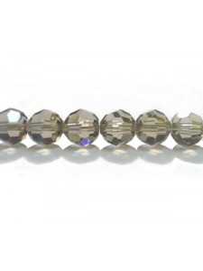 Swar Round Bead 6mm Greige