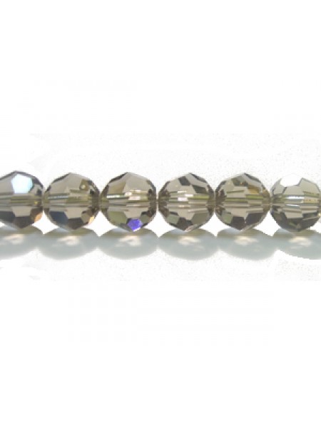 Swar Round Bead 6mm Greige