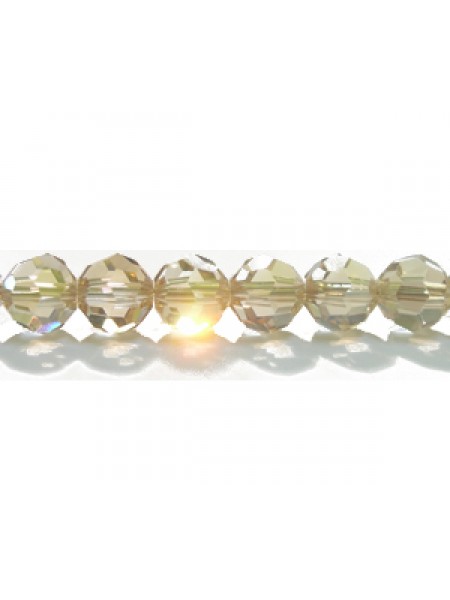 Swar Round Bead 6mm Golden Shadow