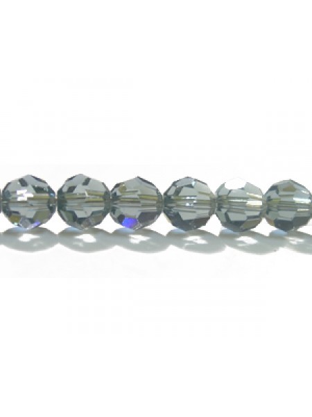 Swar Round Bead 6mm Indian Sapphire