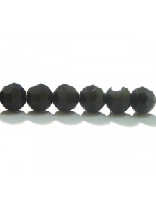 Swar Round Bead 6mm Jet